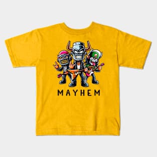 Skull Metal Mayhem Kids T-Shirt